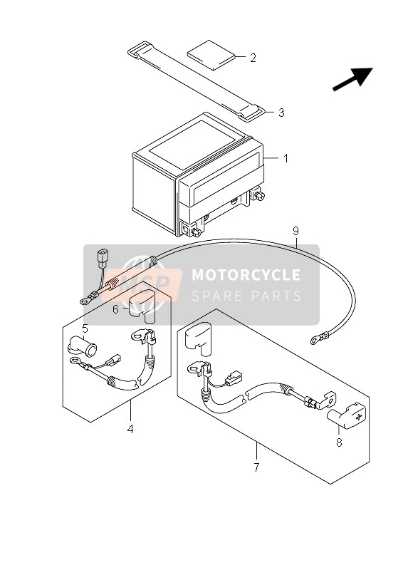 Suzuki UH200 BURGMAN EXECUTIVE 2011 Battery for a 2011 Suzuki UH200 BURGMAN EXECUTIVE